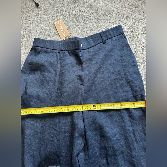 Unworn OGL European Linen Mid Rise Flared Pant with Pockets, Dress Pants, Size L - Picture 11 of 13